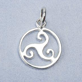 Penjoll de Plata Espiral de la Vida